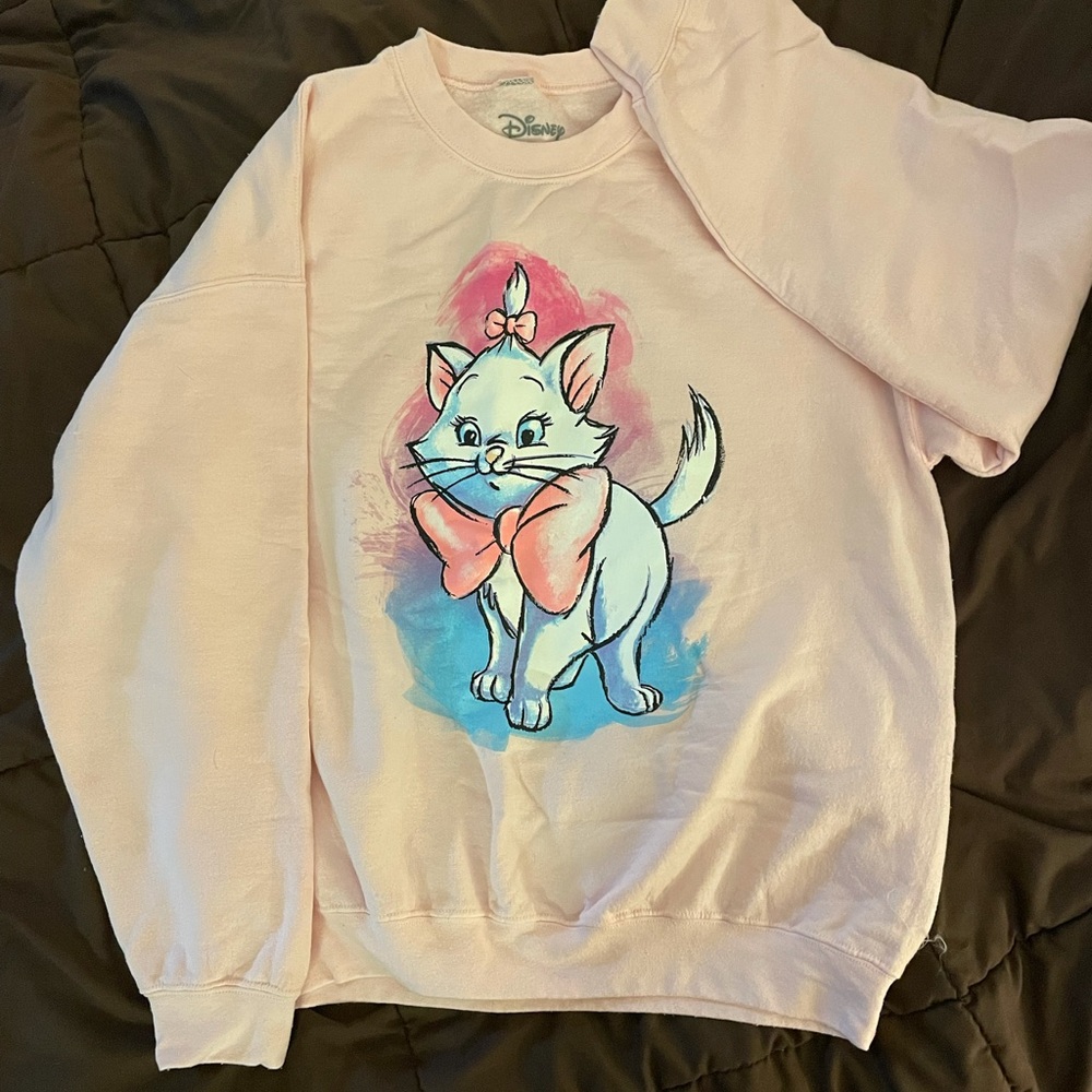 NWOT Disney Aristocrats pink oversized sweatshirt 90s LARGE